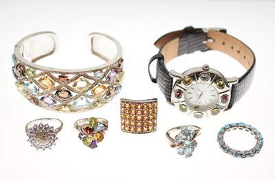 Lot 154 - Small group of gem-set jewellery