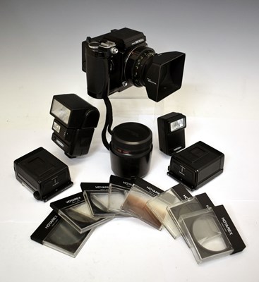Lot 208 - Zenza Bronica ETRS camera, lenses, and accessories