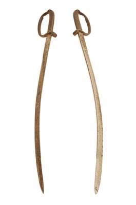 Lot 355 - Pair of Indian swords in the European style