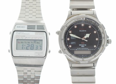 Lot 182 - Seiko - Sports 150, and Alarm Chronograph