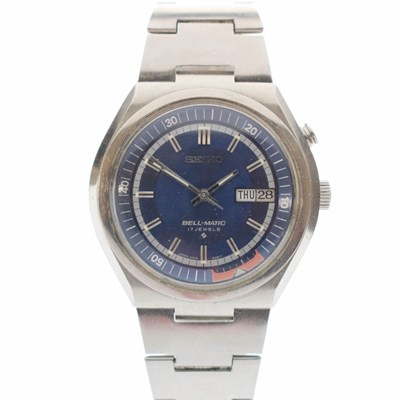 Lot 183 - Seiko - Bell-Matic stainless steel bracelet watch, ref.4006-6040
