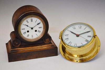 Lot 763 - Timemaster brass cased bulkhead timepiece
