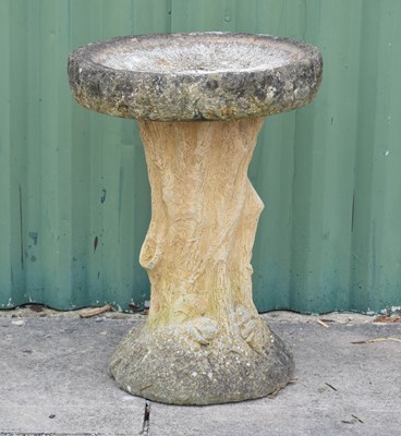 Lot 826 - Composition stone garden birdbath