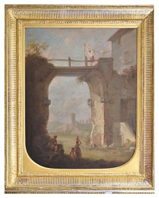 Lot 494 - Continental school -  oil on canvas - Street scene