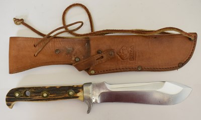 Lot 351 - Puma ' White Hunter ' stag horn handled hunting knife