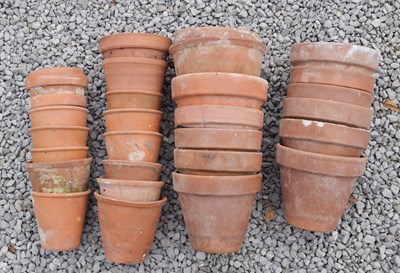 Lot 803 - Quantity of terracotta flower pots