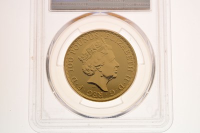 Lot 124 - Elizabeth II gold 1oz Britannia, 2021, in presentation case