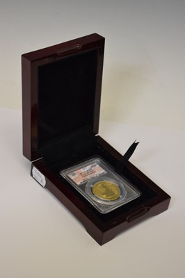 Lot 124 - Elizabeth II gold 1oz Britannia, 2021, in presentation case