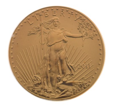 Lot 134 - United Sates of America gold 1oz Eagle, 2011