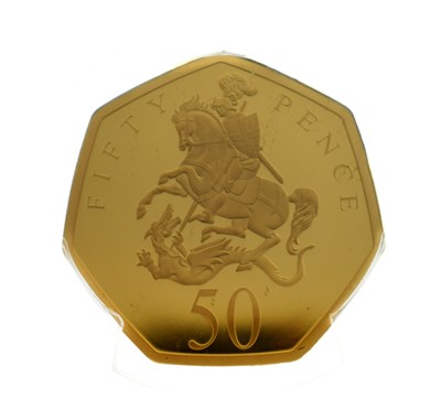 Lot 126 - Tristan da Cunha Elizabeth II gold 50p, 2021