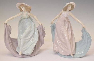 Lot 618 - Lladro - 'May Dance' (5662) and 'Spring Dance' (5663)
