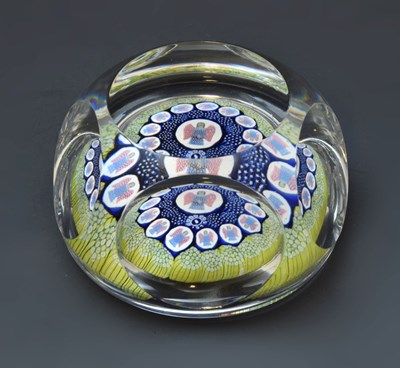 Lot 450 - Whitefriars millefiori paperweight - Christmas 1975