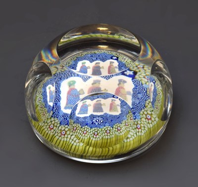 Lot 451 - Whitefriars millefiori paperweight - Christmas 1976