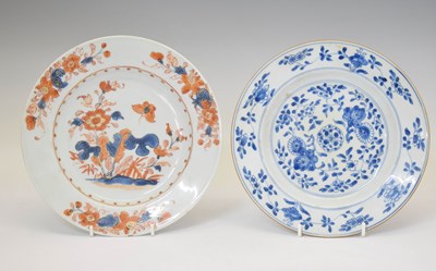 Lot 653 - Two mid 18th century Chinese plates