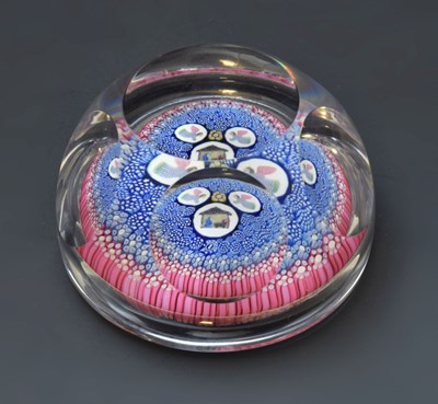 Lot 452 - Whitefriars millefiori Paperweight - Christmas 1977