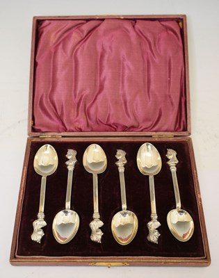 Lot 259 - Cased set of six Queen Victoria Diamond Jubilee silver teaspoons