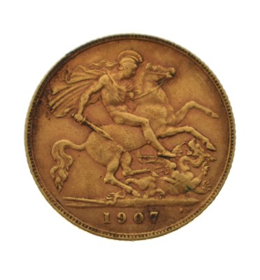 Lot 306 - Edward VII gold half sovereign, 1907