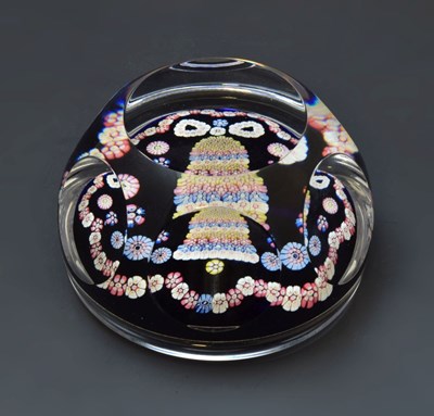 Lot 455 - Whitefriars millefiori Paperweight - Christmas 1980