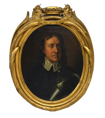 Lot 265 - After Sir Peter Lely, (1618-1680) - Oil on canvas - Portrait of Oliver Cromwell