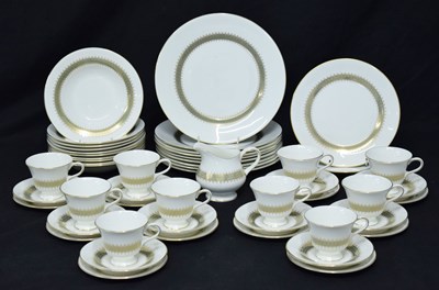 Lot 647 - Wedgwood 'Argyll' pattern part dinner and tea service