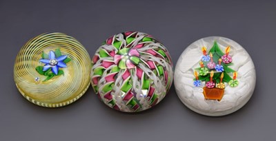 Lot 467 - Three John Deacon Glass Paperweights