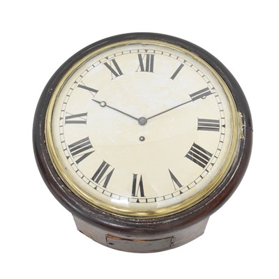Lot 757 - Victorian mahogany-cased single fusee wall clock