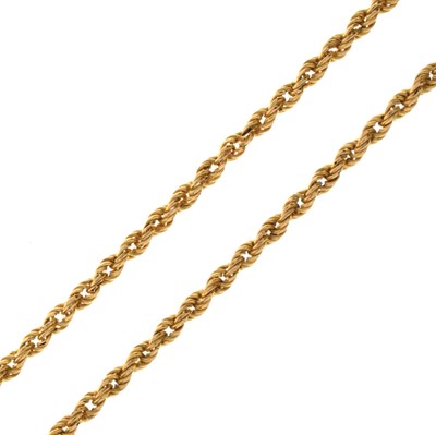 Lot 99 - 9ct gold rope twist necklace