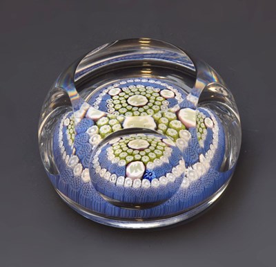 Lot 458 - Whitefriars millefiori paperweight - USA Four Eagles
