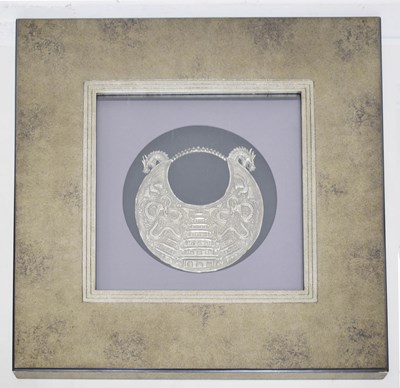 Lot 658 - Replica of a Miao (Guizhou province) curved band necklace