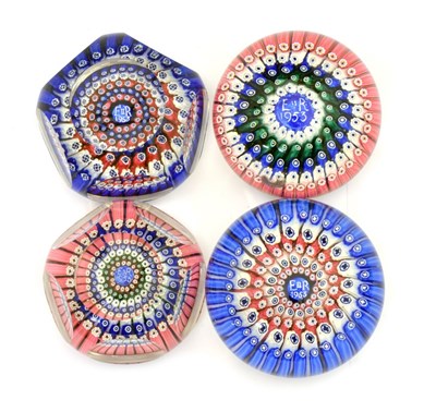 Lot 463 - Four Whitefriars millefiori Paperweights