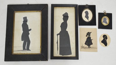 Lot 750 - Auguste Edouart (French, 1789-1861) - Full-length silhouette portrait of a gentleman