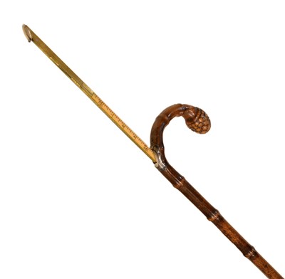 Lot 167 - Early 20th century horse measuring walking stick