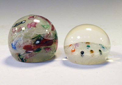 Lot 358 - Two Latticino Glass Paperweights