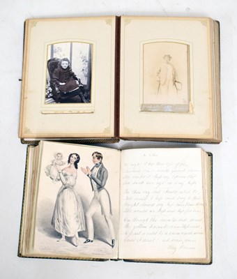 Lot 387 - Victorian young lady's handwritten notebook and family photograph album