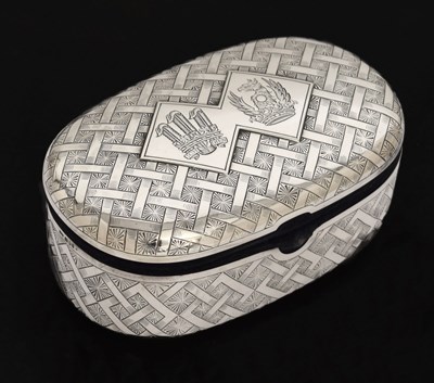 Lot 84 - Gerald Benney for Mappin & Webb - Royal commemorative silver mounted jewellery box