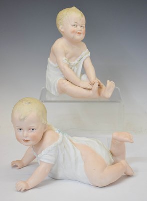 Lot 641 - Early 20th century Gebruder Heubach bisque piano baby, etc