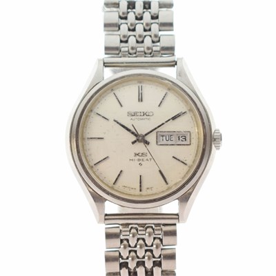 Lot 186 - Seiko - 'King Seiko' KS Hi-Beat bracelet watch, ref.5626-7121