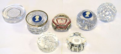 Lot 350 - Five Glass Paperweights
