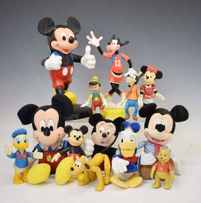 Lot 529 - Collection of Disney plush and plastic dolls and figures