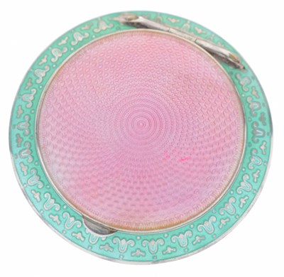 Lot 226 - Early 20th century Austro-Hungarian silver circular compact