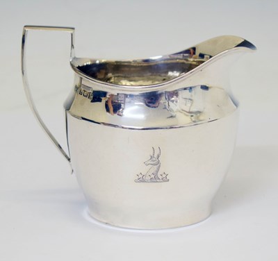 Lot 273 - Edward VII silver cream jug