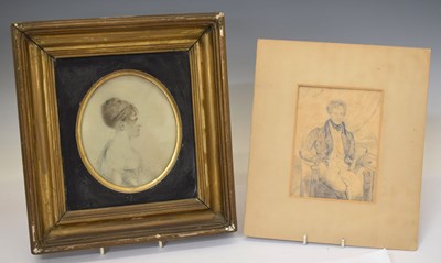 Lot 748 - Two 19th century portraits