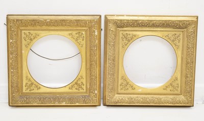 Lot 479 - Pair of 19th century gilt picture frames