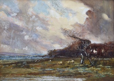 Lot 268 - Attributed to David Cox, Senior, (British, 1783-1859) - Watercolour - 'Pont L'Eveque'