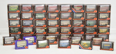 Lot 518 - Group of fifty 'Exclusive First Edition' EFE diecast model buses