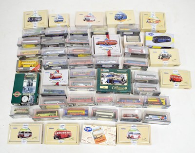 Lot 514 - Collection of approximately fifty Corgi model diecast buses