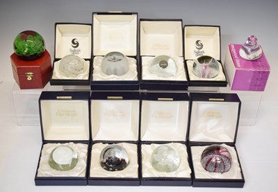Lot 575 - Collection of six Caithness glass paperweights, etc