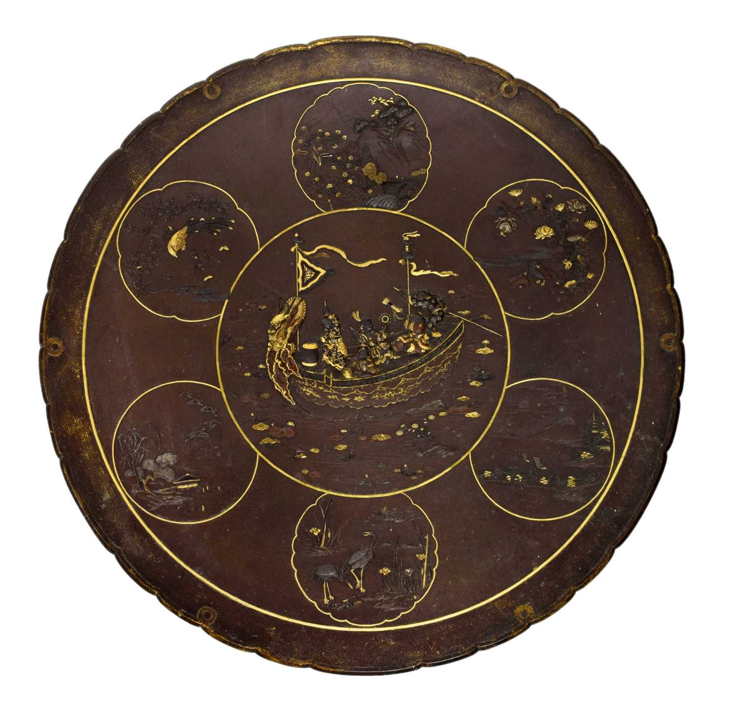 Lot 239 - Nogawa Noboru - Japanese Meiji period bronze charger