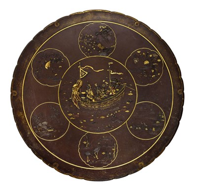 Lot 239 - Nogawa Noboru - Japanese Meiji period bronze charger