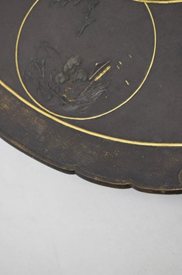 Lot 239 - Nogawa Noboru - Japanese Meiji period bronze charger